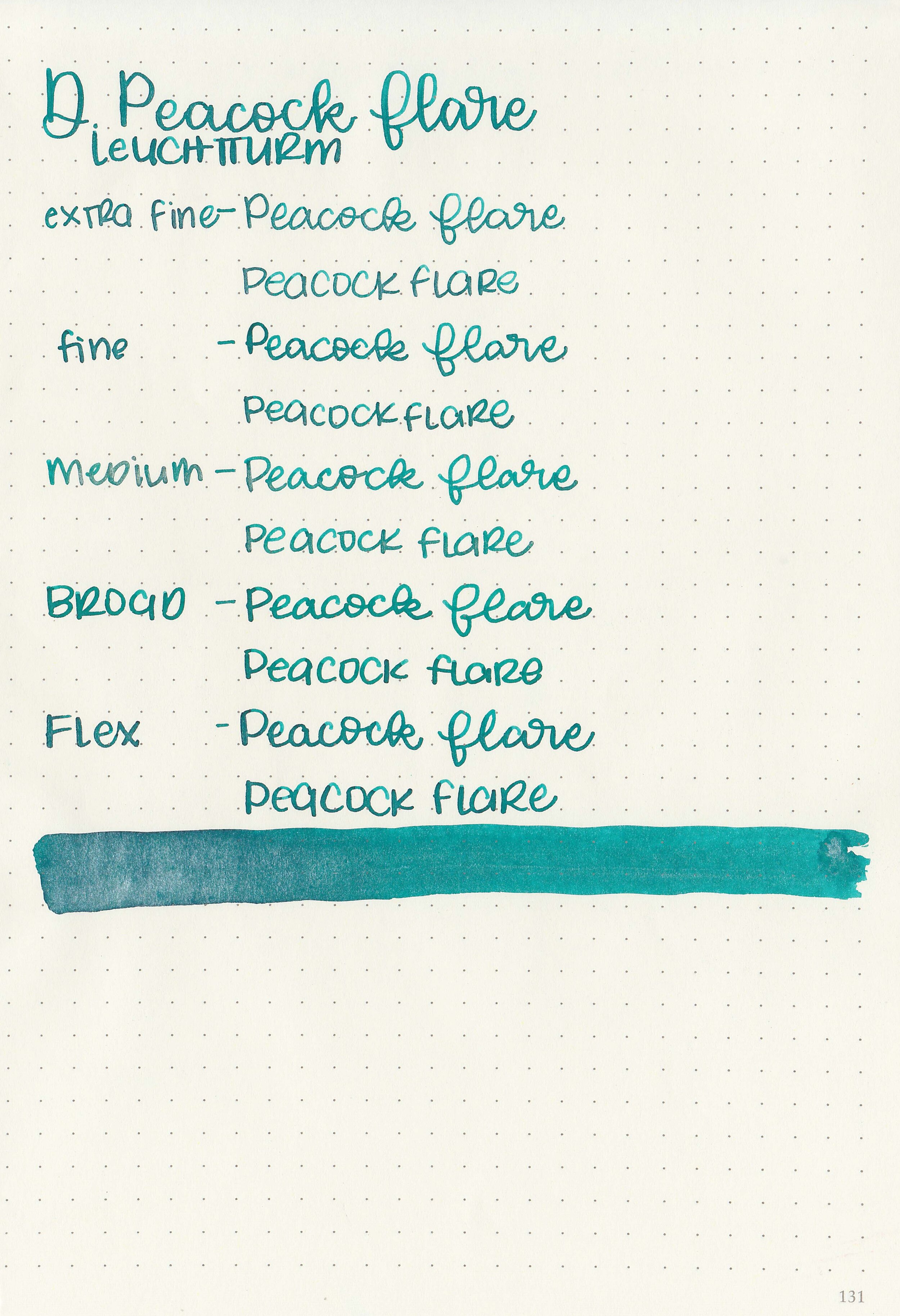 Ink Review #1334: Diamine Peacock Flare — Mountain of Ink