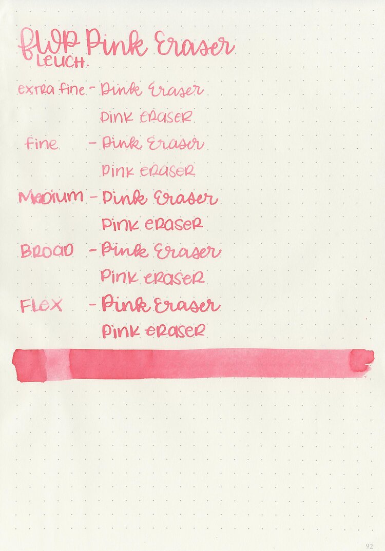 Ink Review: Ferris Wheel Press Pink Eraser - The Well-Appointed Desk