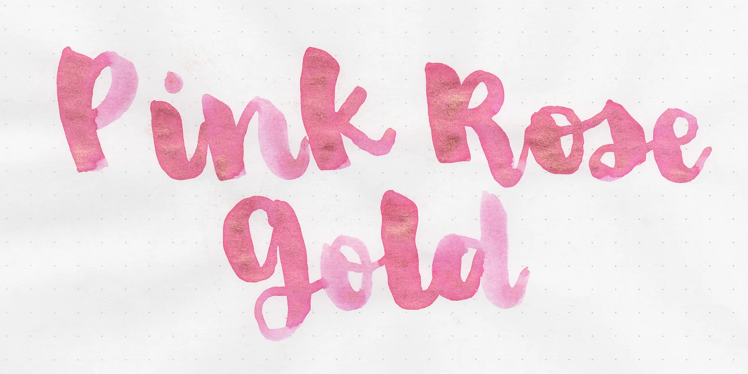 Ink Review #1490: De Atramentis Pink Rose Gold — Mountain of Ink