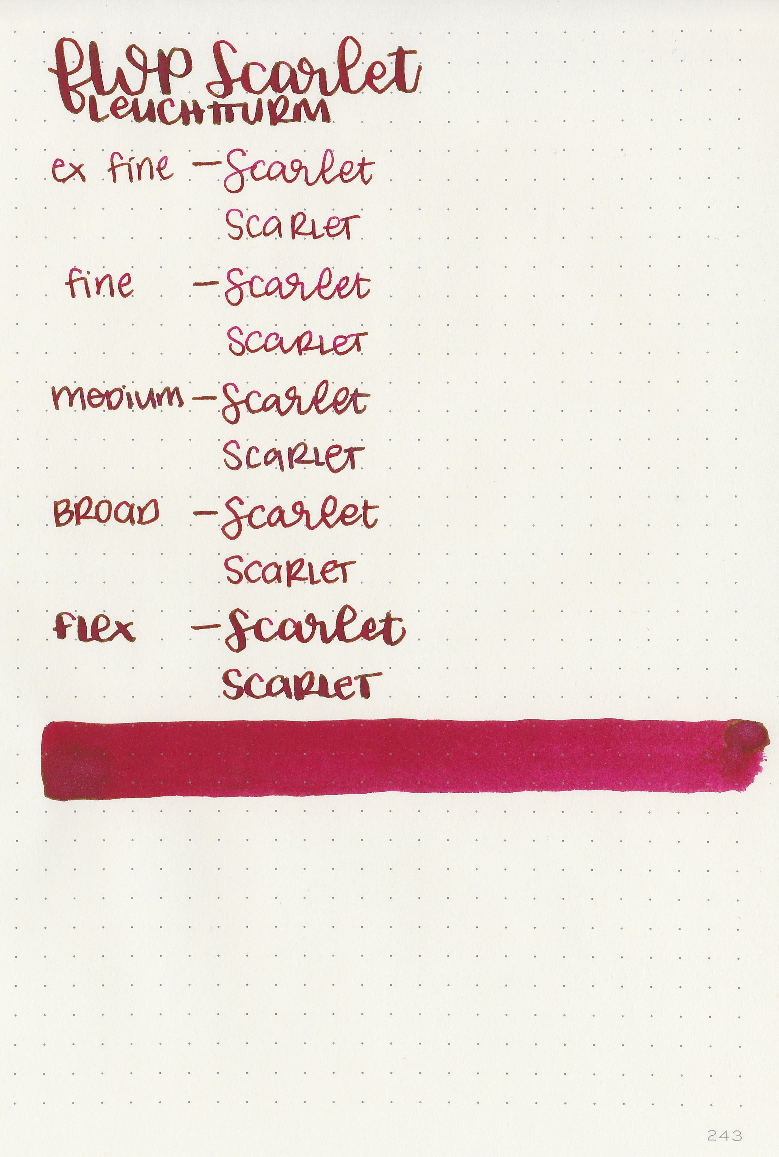 Ink Review #2396: Ferris Wheel Press Song of Scarlet — Mountain of Ink