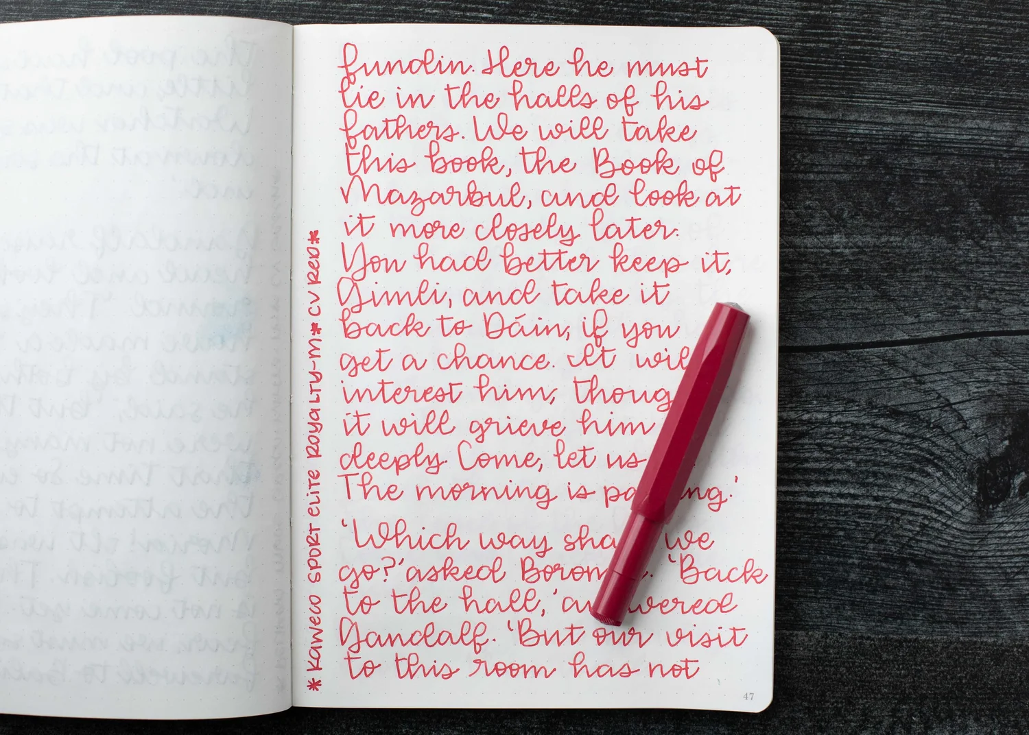 Red Ink Notes Ink Review #2892: Colorverse Office Red — Mountain of Ink