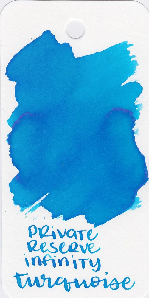 Ink Review #2632: Private Reserve Infinity Turquoise — Mountain of Ink