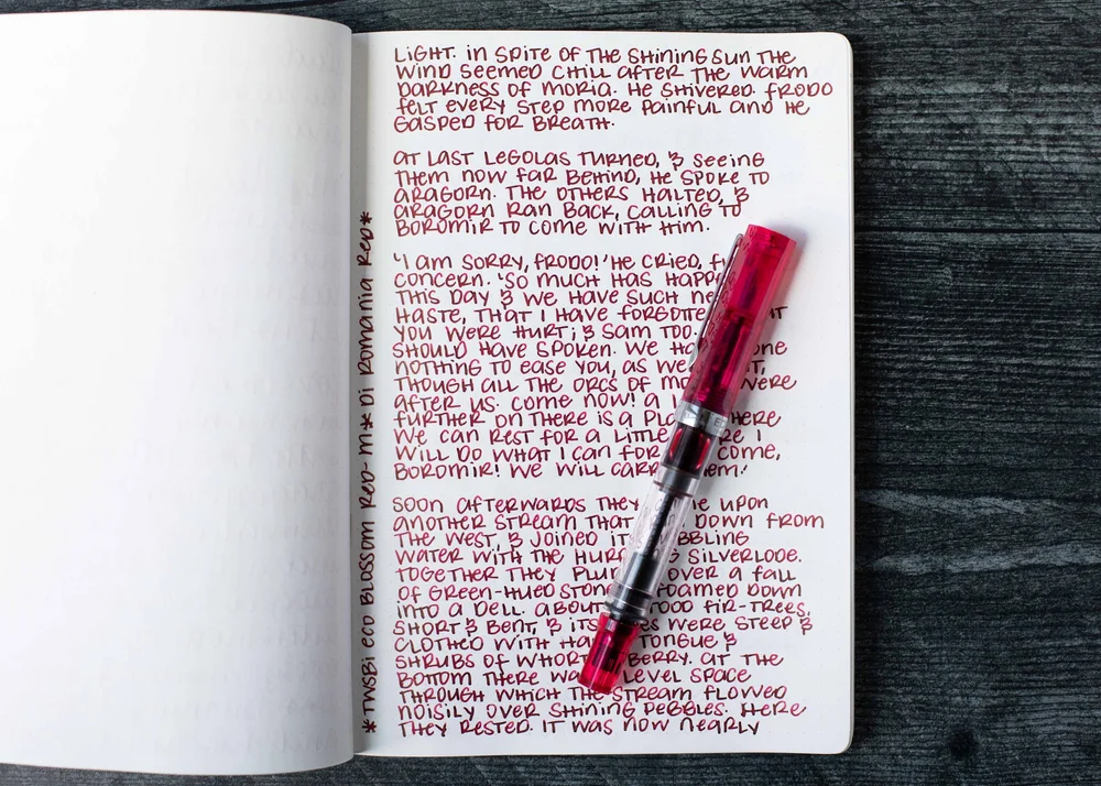 Red In Writing Ink Review #2238: Dominant Industry Romania Red — Mountain of Ink