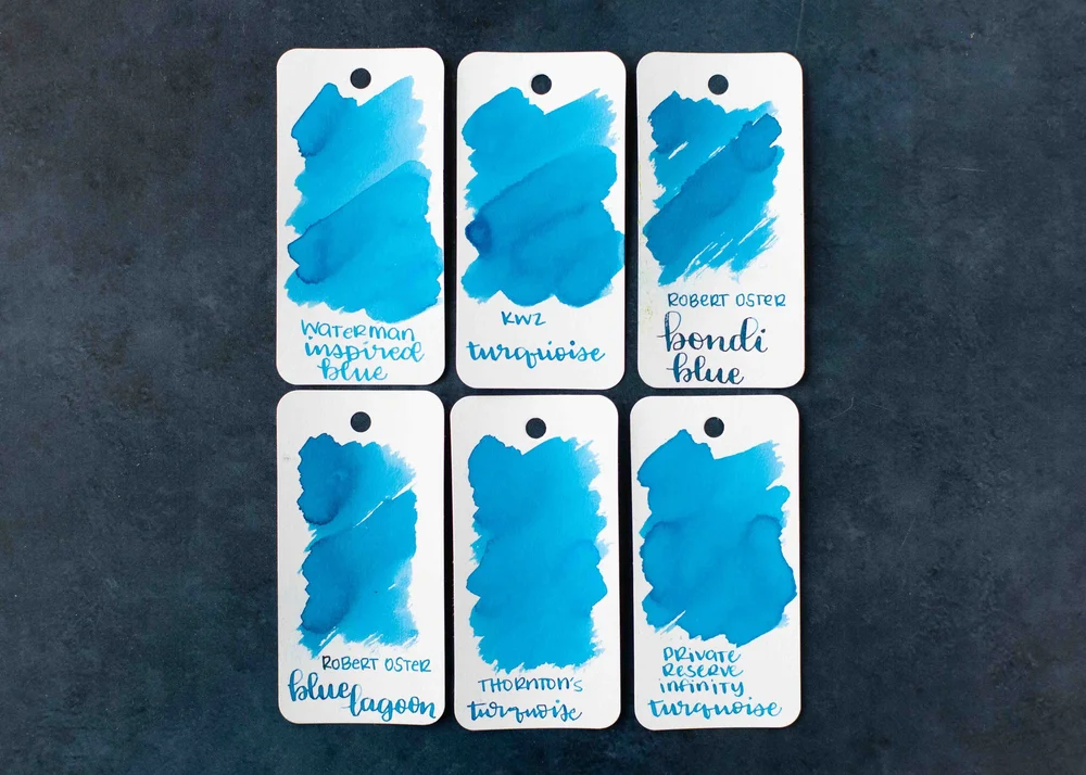 Ink Review #2701: KWZ Turquoise — Mountain of Ink