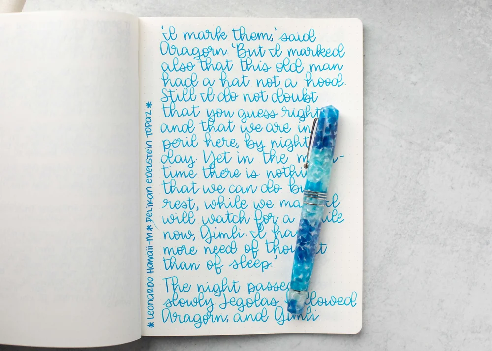 Ink Review #2464: Pelikan Edelstein Topaz — Mountain of Ink