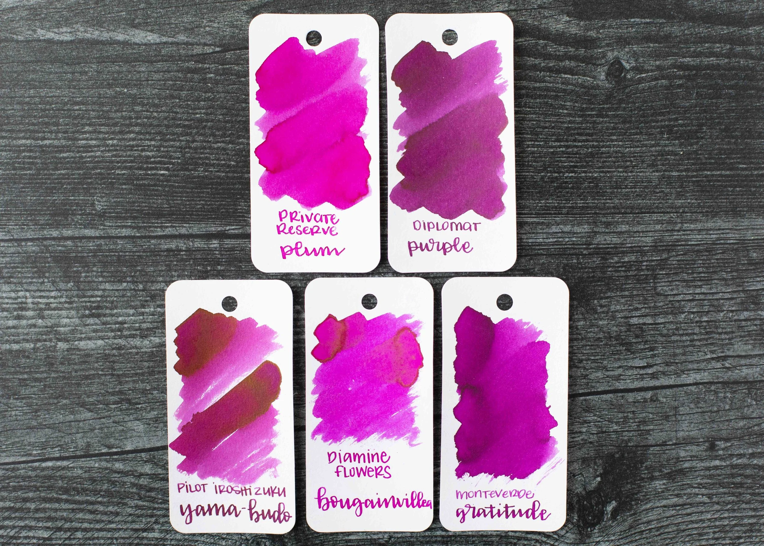Ink Review #1795: Private Reserve Plum — Mountain of Ink