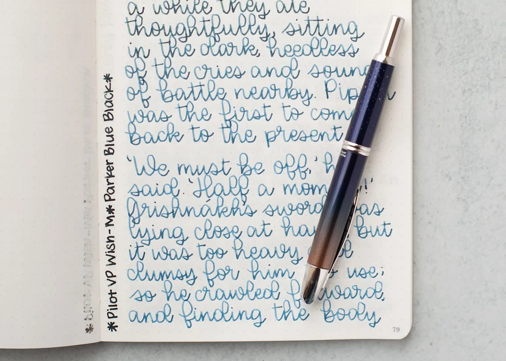 Ink Review #2560: Parker Quink Blue Black — Mountain of Ink