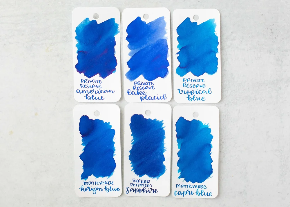Ink Review #2484: Private Reserve Tropical Blue — Mountain of Ink