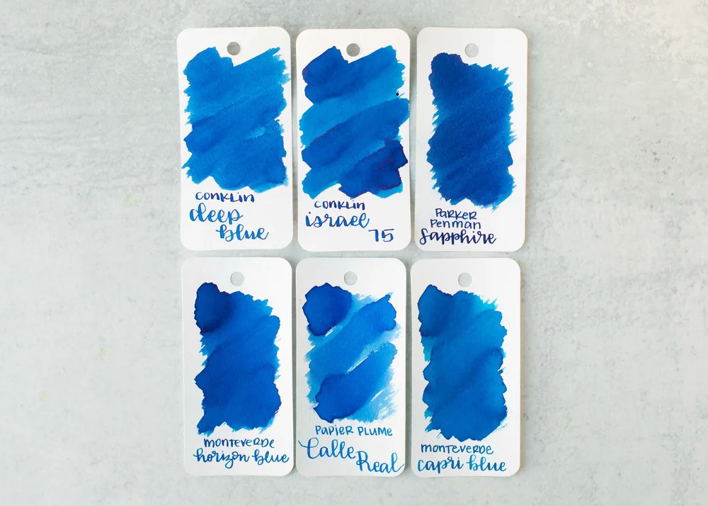 Funky Ink Conklin Cool-toned Inks — Mountain of Ink