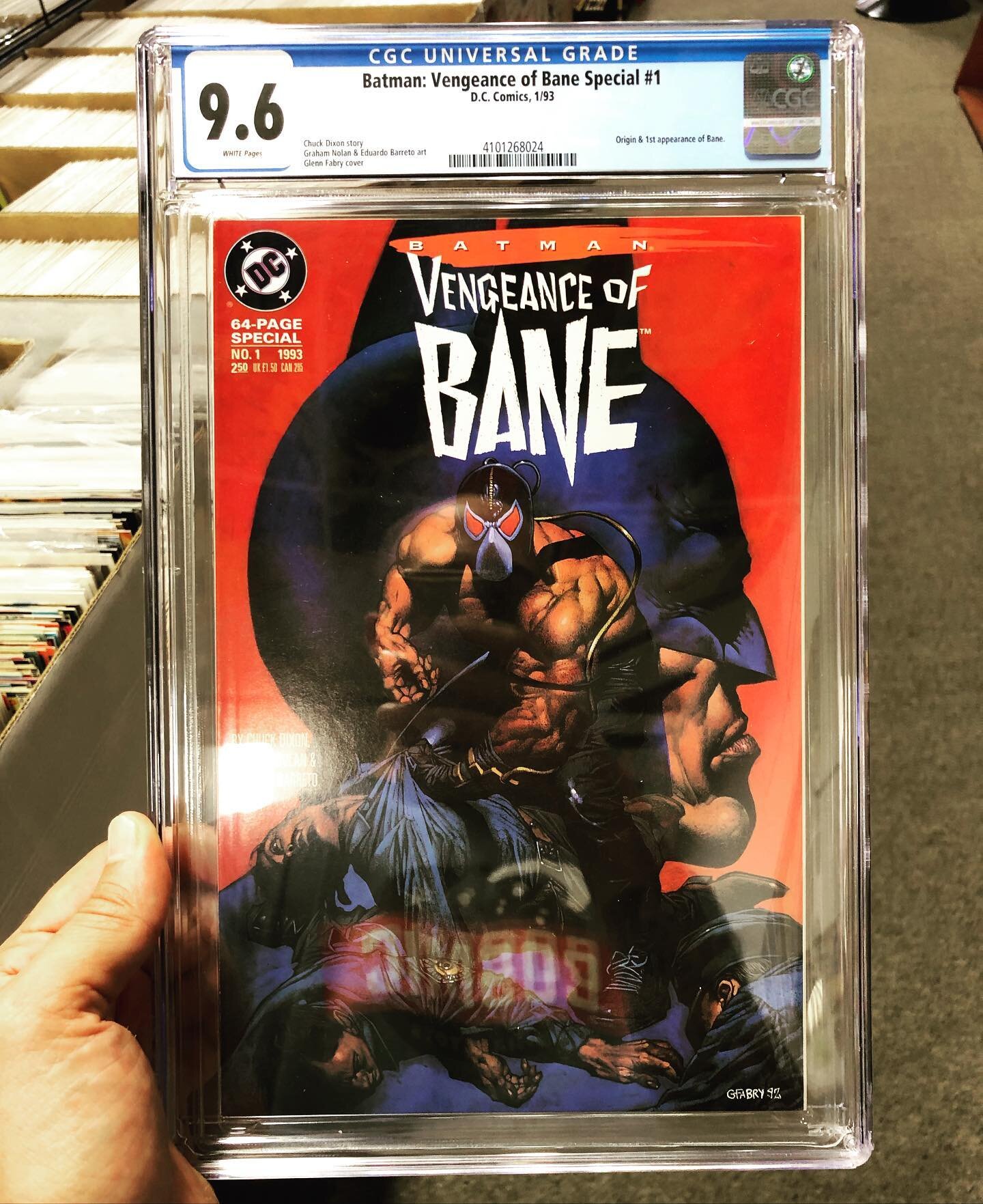 We don&rsquo;t dabble in graded comics too much but we did just get this sweet Vengeance of Bane back from @cgccomics. Thanks to @jimmy_mint for the legwork!