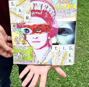 Record sleeve collage