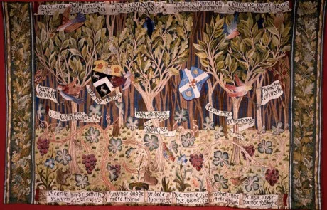Battye Wall embroidery a commission for Morris and Co.