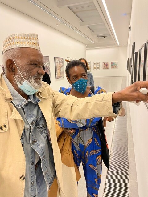 James Barnor having a good old chat and laugh