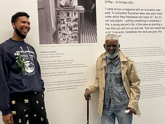 Tyler Mitchell with James Barnor