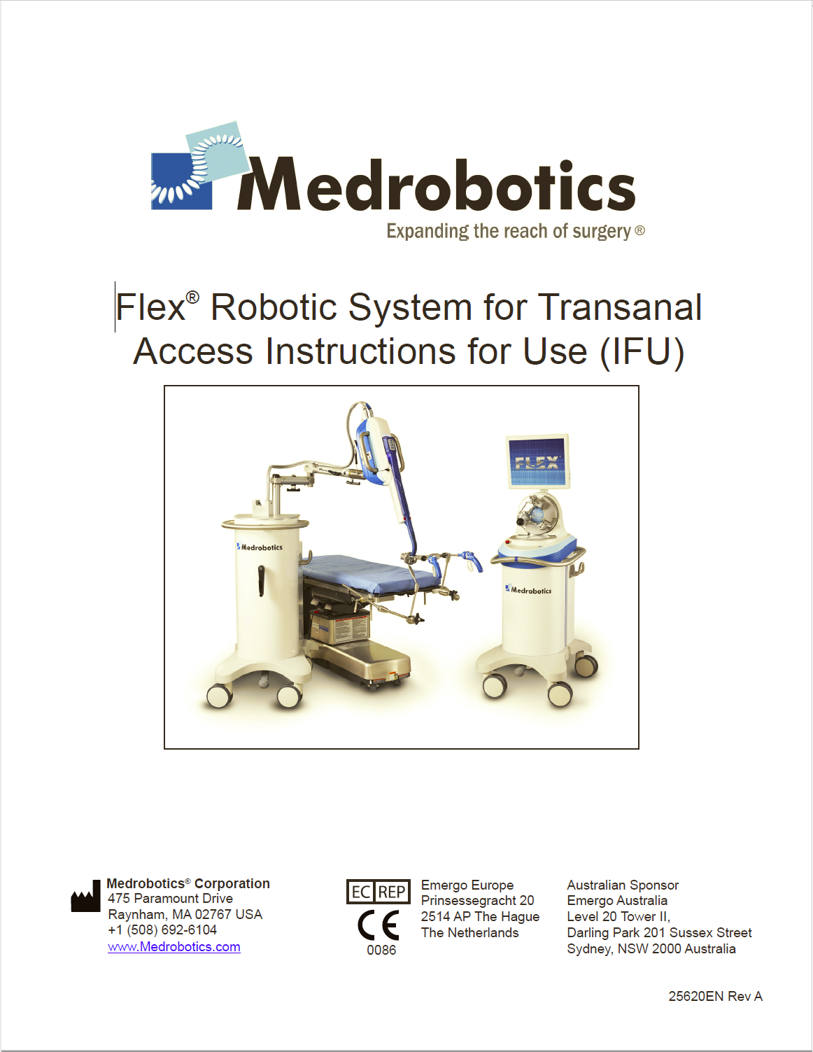 IFU – Medical Robotic Device