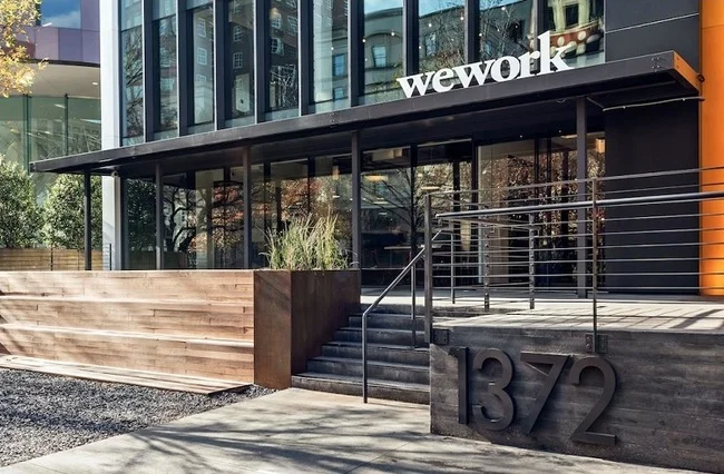 A WeWork site at 1372 Peachtree St. NE in Atlanta. Credit: Lincoln Property Co.