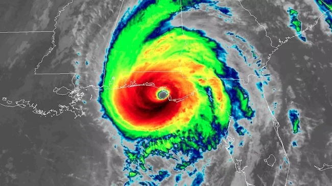 Hurricane Michael when it made landfall on Wednesday. Credit: NOAA/CIRA/RAMMB