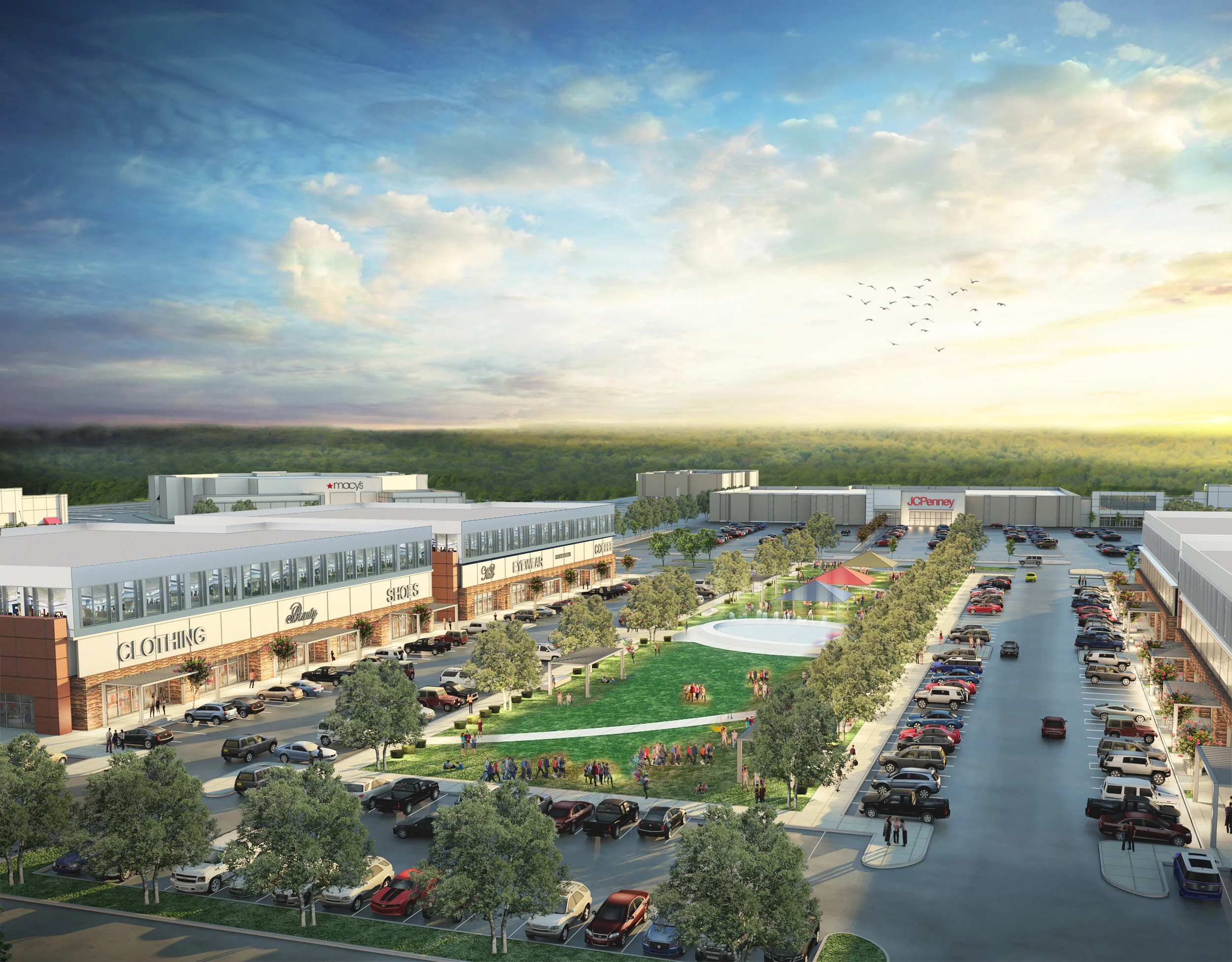 San Jacinto Mall, named after the 1836 battle that led to Texas winning its independence from Mexico, is getting transformed into an open-air district in Baytown, Texas, outside Houston. (Fidelis Realty Partners)