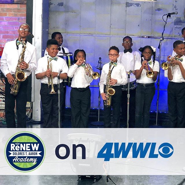 Our DTA ‘Young Heroes’ Brass Band represented us beautifully on @wwltv and @wwoz_neworleans this morning! 🥁🎺🎷 The DTA Spring Concert is set for tomorrow (Wednesday) at 6:30 PM! #renewschools #nola #nolaed