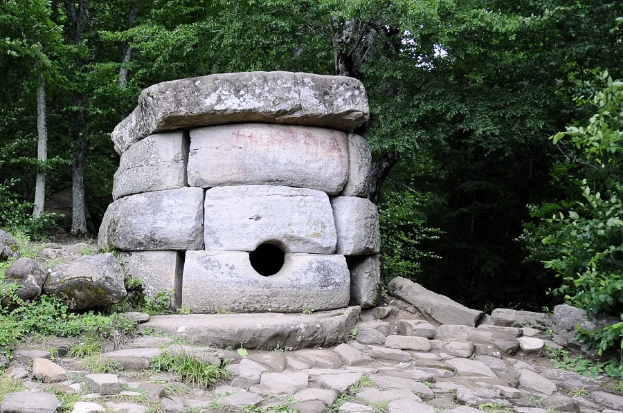 Photo of Dolmens in Russia by Lucy Frey. 