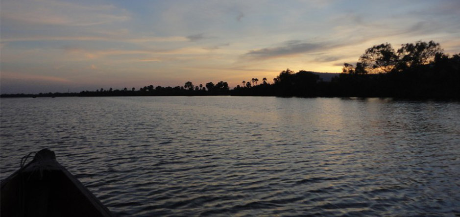 Floating the Kampot River in Cambodia