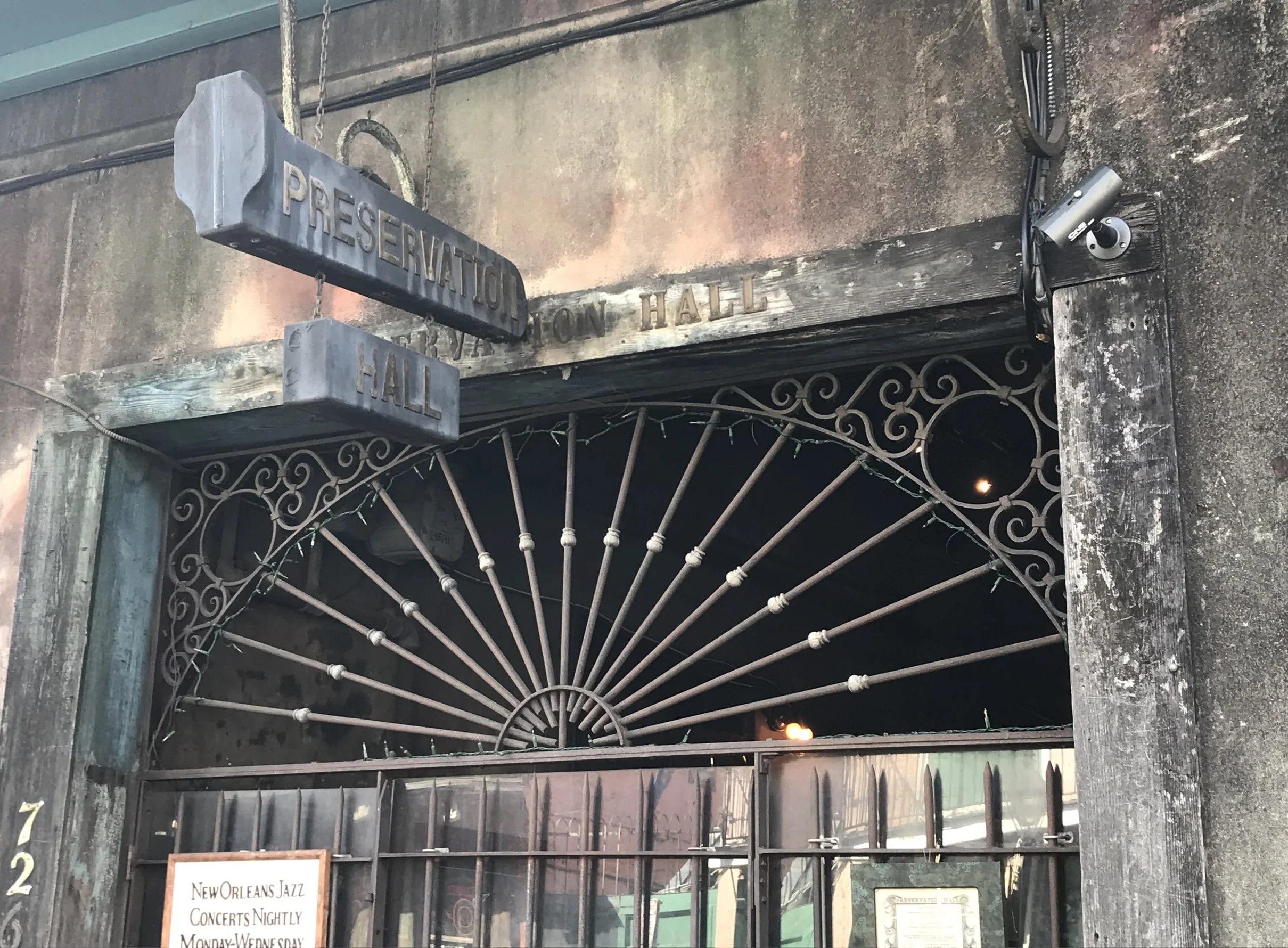 Preservation Hall in New Orleans, Louisiana.  USA