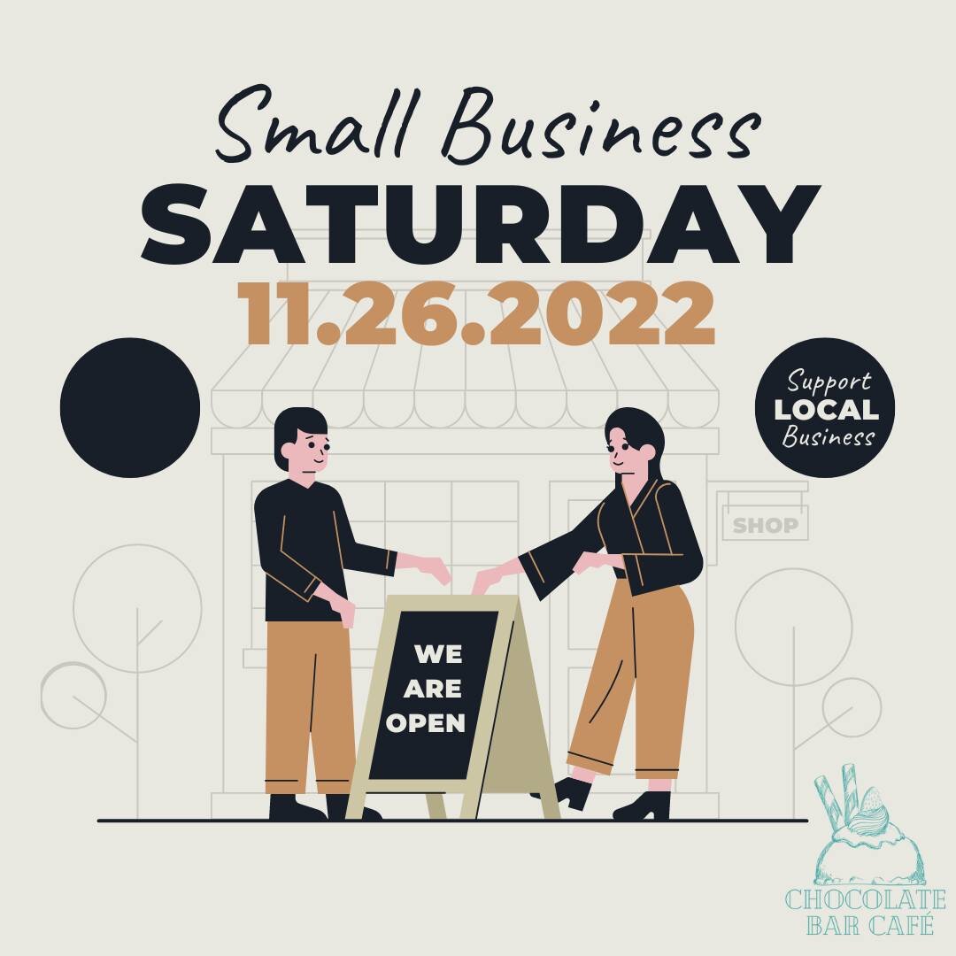 It's Small Business Saturday! Come grab your favorite treats and support small business this holiday season!