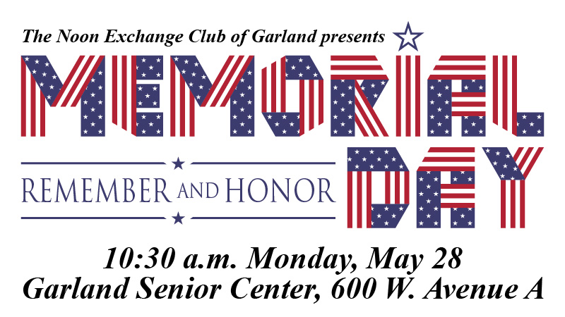 Noon Exchange Club - Memorial Day Lunch