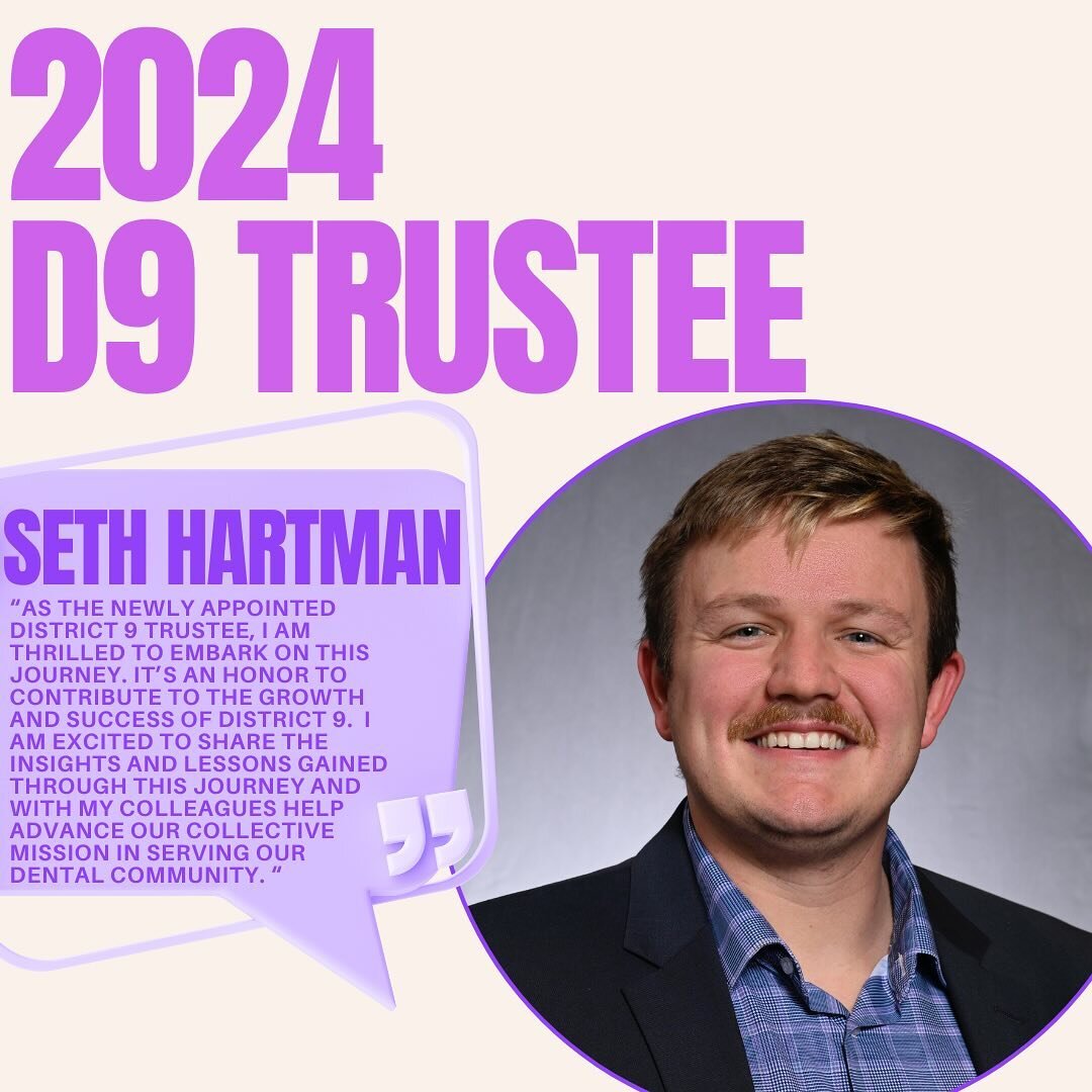 Congratulations to our new 2024-2025 District 9 Trustee, Seth Hartman. 💜🎉

Excited to see what he has in store for D9!