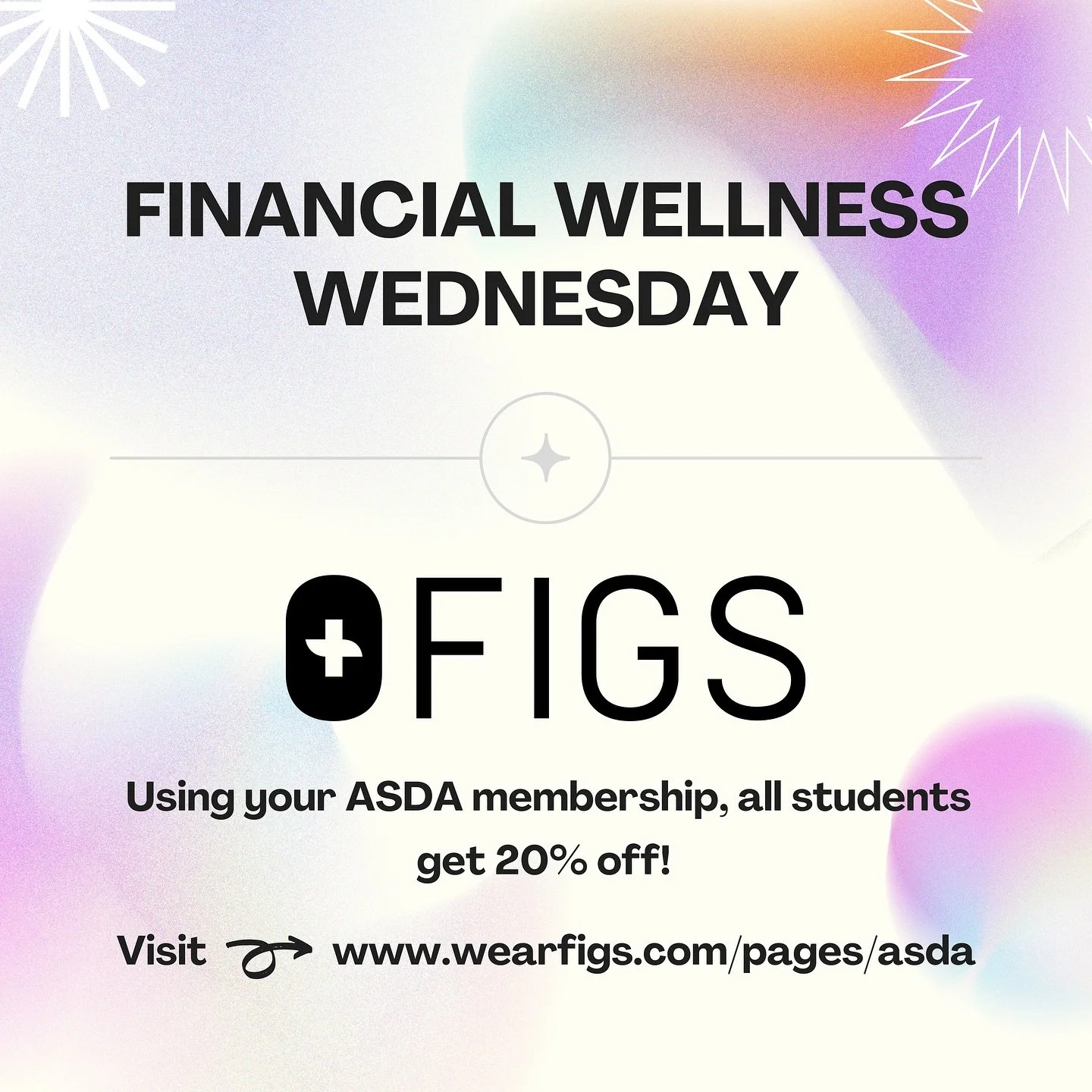 ✨ Financial Wellness Wednesday ✨
Did you know your ASDA membership comes with some major perks? 💸

This week&rsquo;s spotlight: 20% OFF FIGS scrubs + apparel 👕🦷
Perfect for clinic days, externships, and staying comfy while looking professional.

?