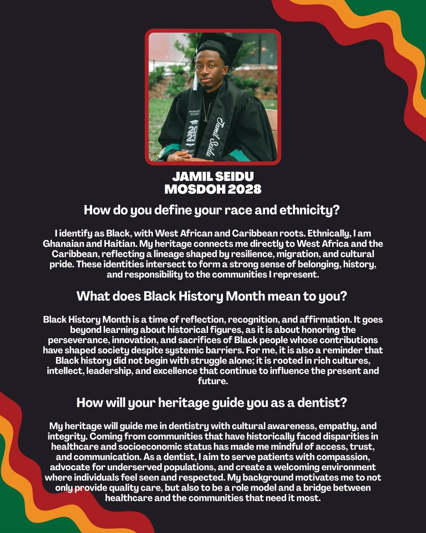 Honoring the voices, journeys, and excellence of our future dentists this Black History Month. ✨ Their stories reflect resilience, purpose, and a commitment to equity in our profession. ❤️ #BlackHistoryMonth #FutureDentists #ASDA #District9