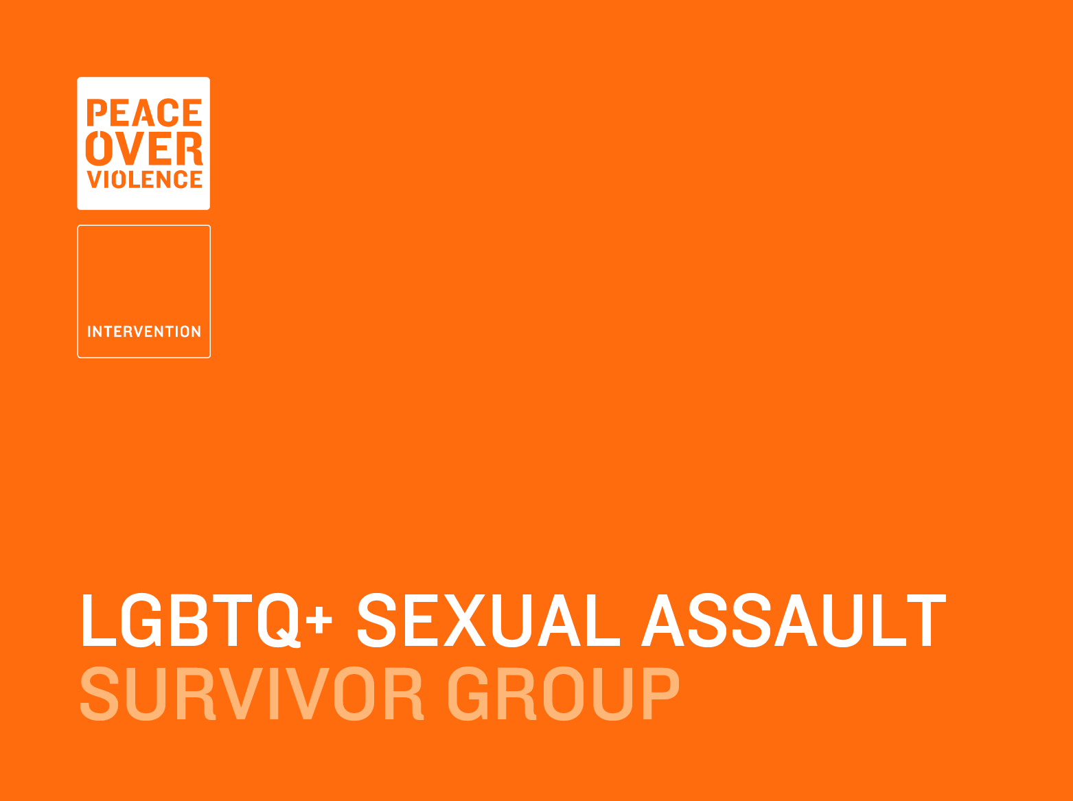 LGBTQ+ Sexual Assault Survivor Group