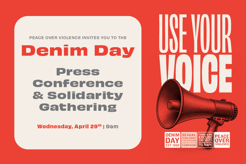 Denim Day Press Conference &amp; Solidarity Gathering