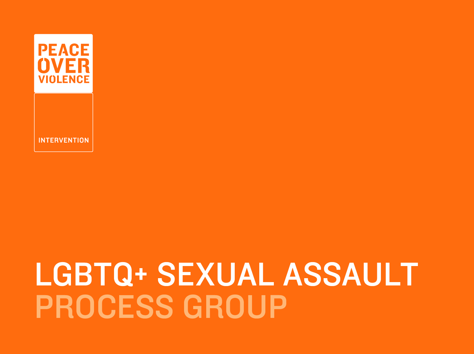 LGBTQ+ Sexual Assault Processing Group