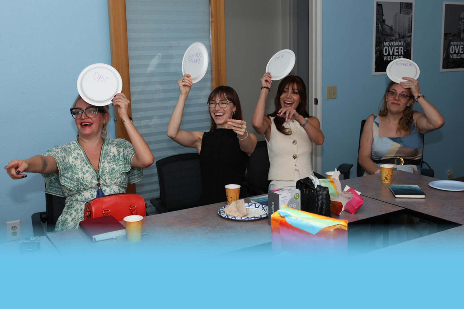  John organized thoughtful and fun games that revisited some of the topics the staff and interns utilize in their work.  