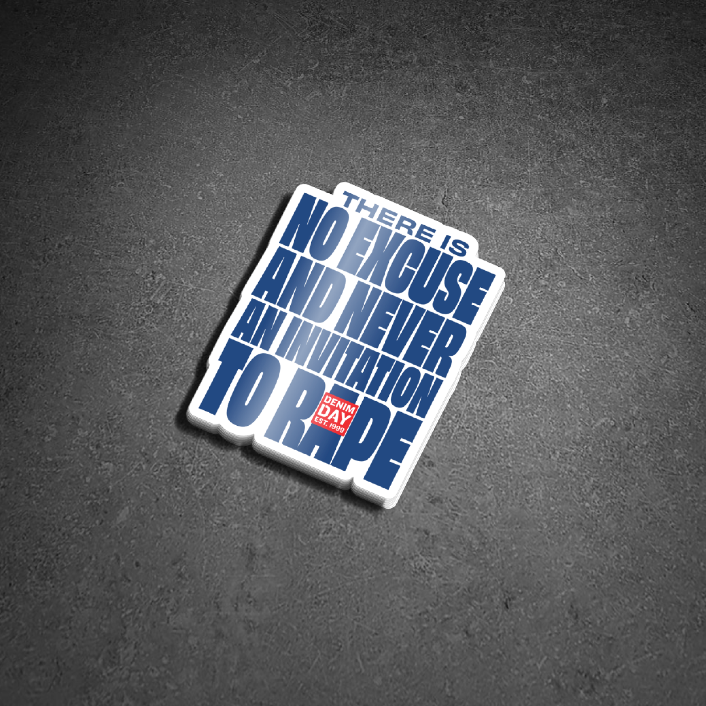 No Excuse Sticker (Set of 50)