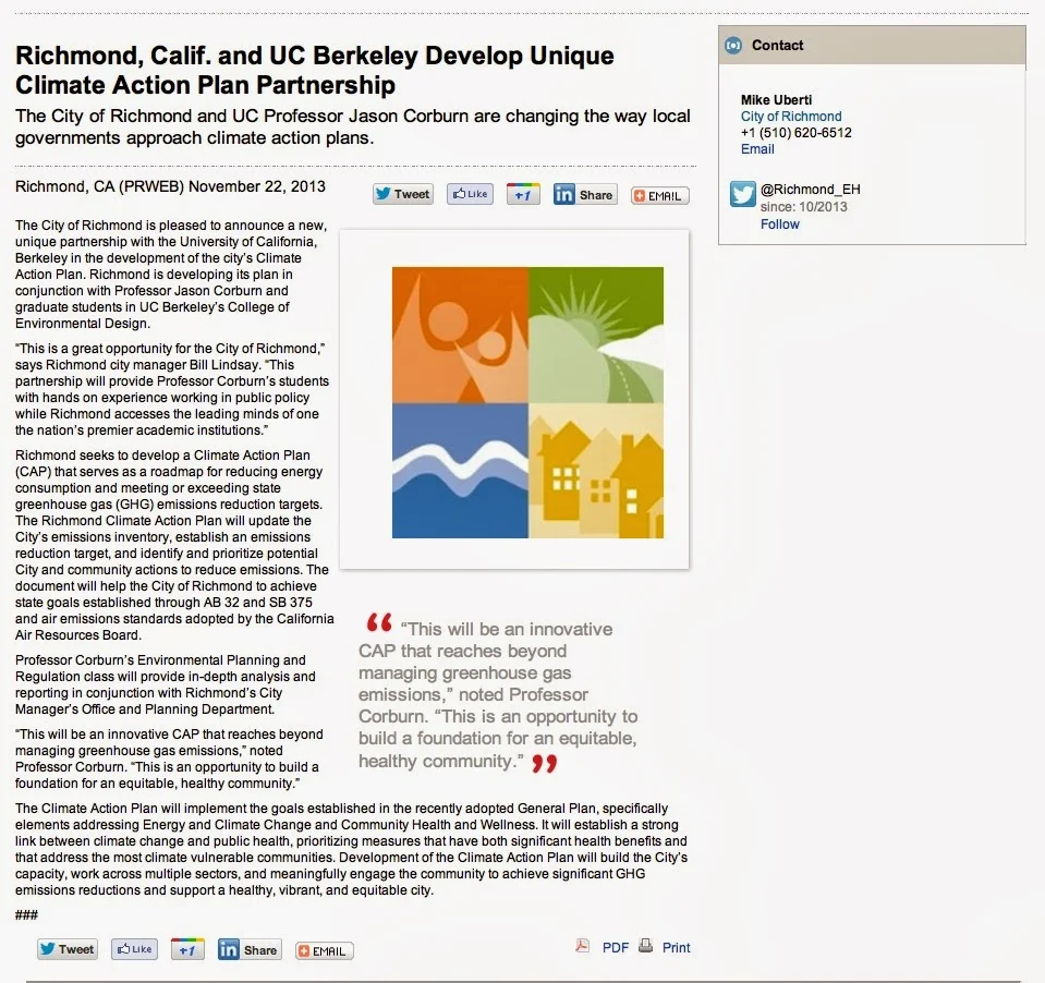 Climate Justice planning in California