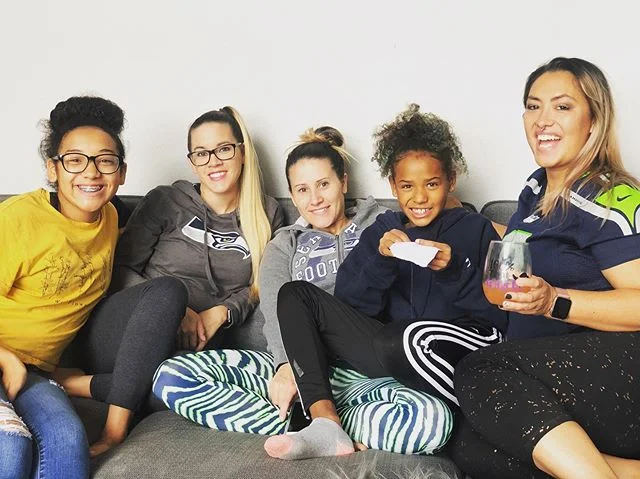 Bday hawks game!!! #gohawks