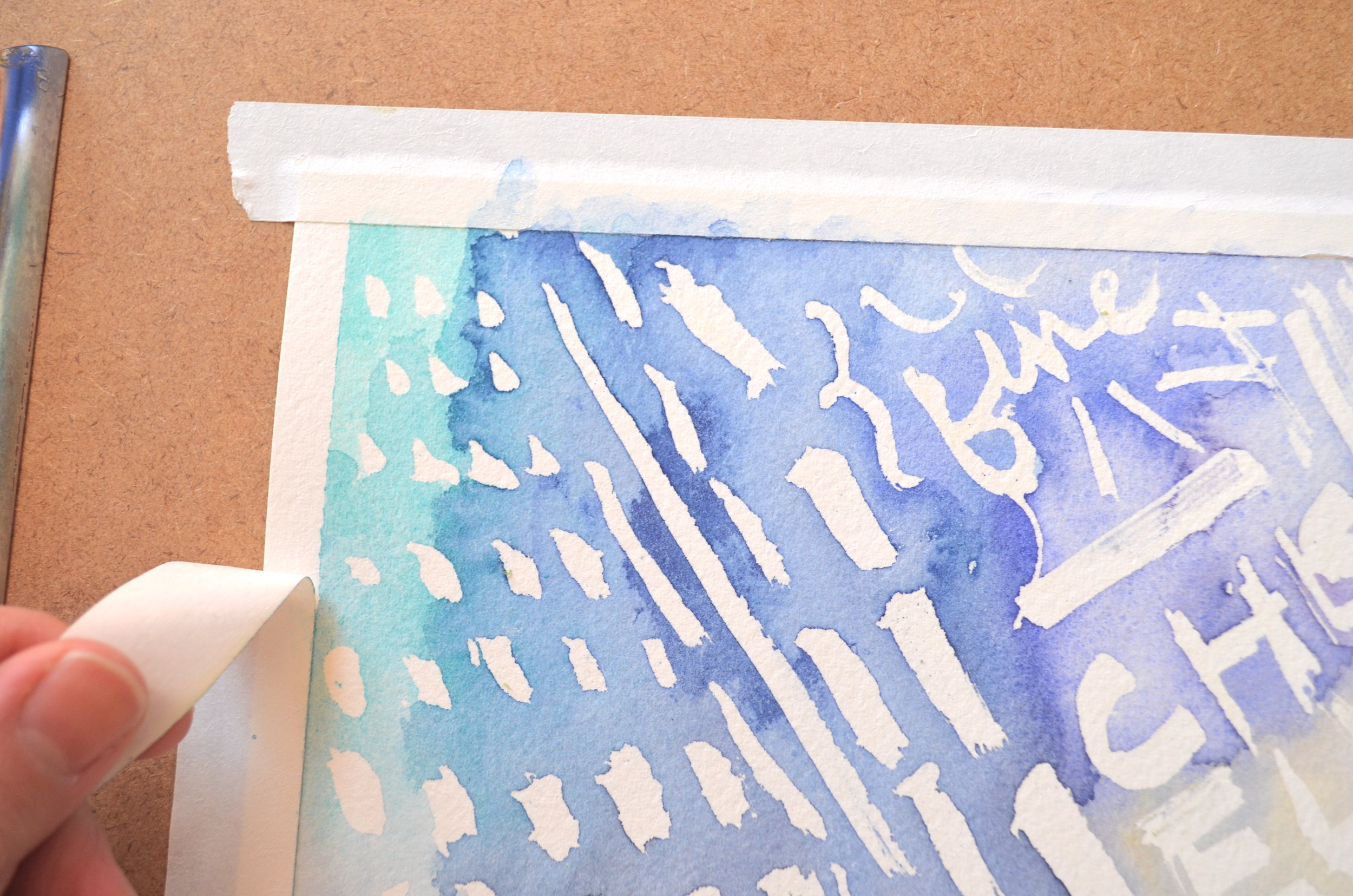 How to use masking fluid and tape with watercolour - Artists & Illustrators