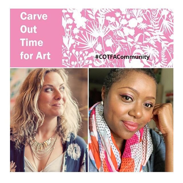 Looking forward to learning more about these awesome ladies @carveouttimeforart today and tomorrow! @carrieschmitt &amp; @dayle.bennett / @designstudio.no4 . Carrie has already blown my mind with a background story this morning. And we met Dayle at @