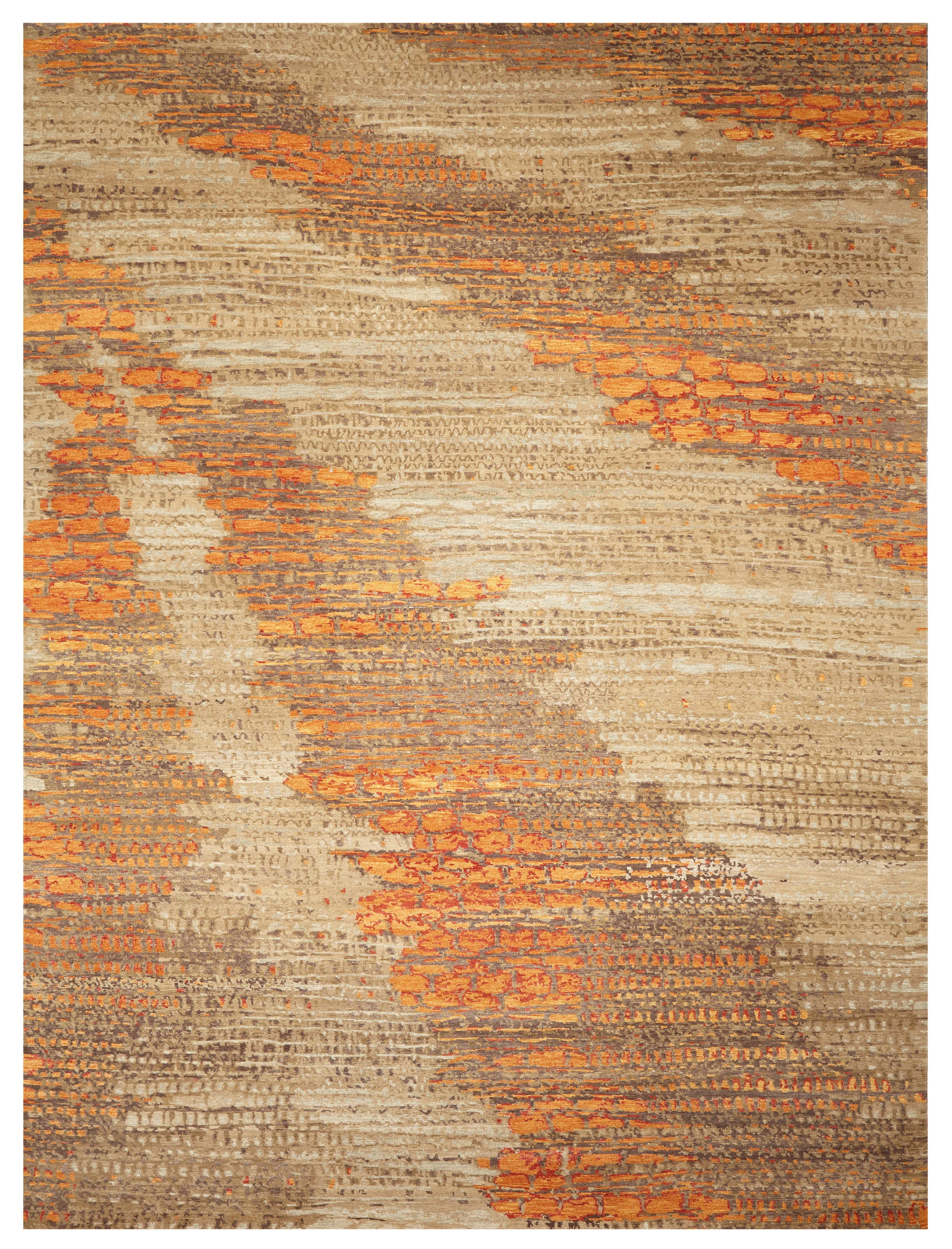 Contemporary (Brown) — WOOL & SILK RUGS