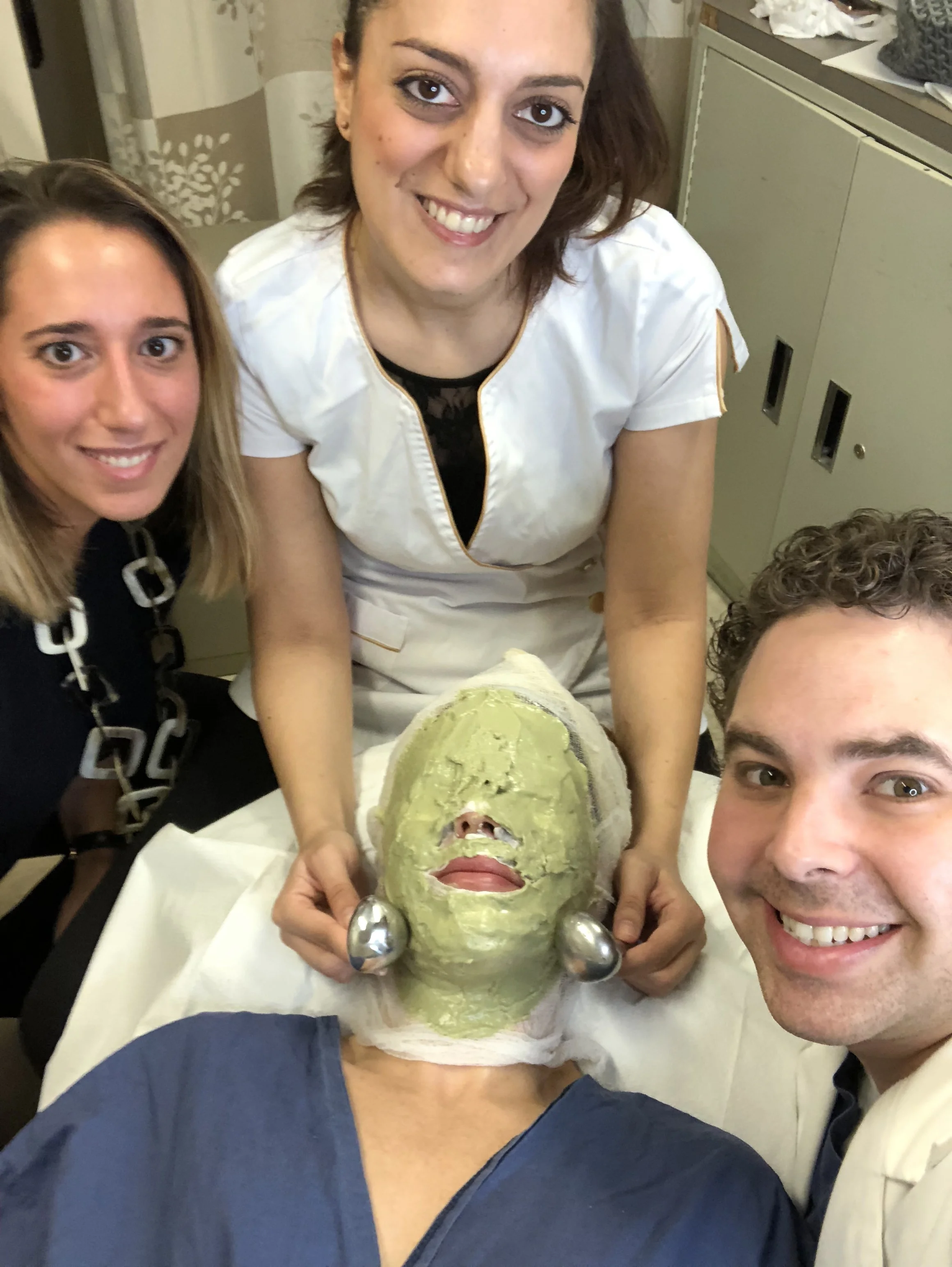 Apparently they were all taking selfies while I was mummified