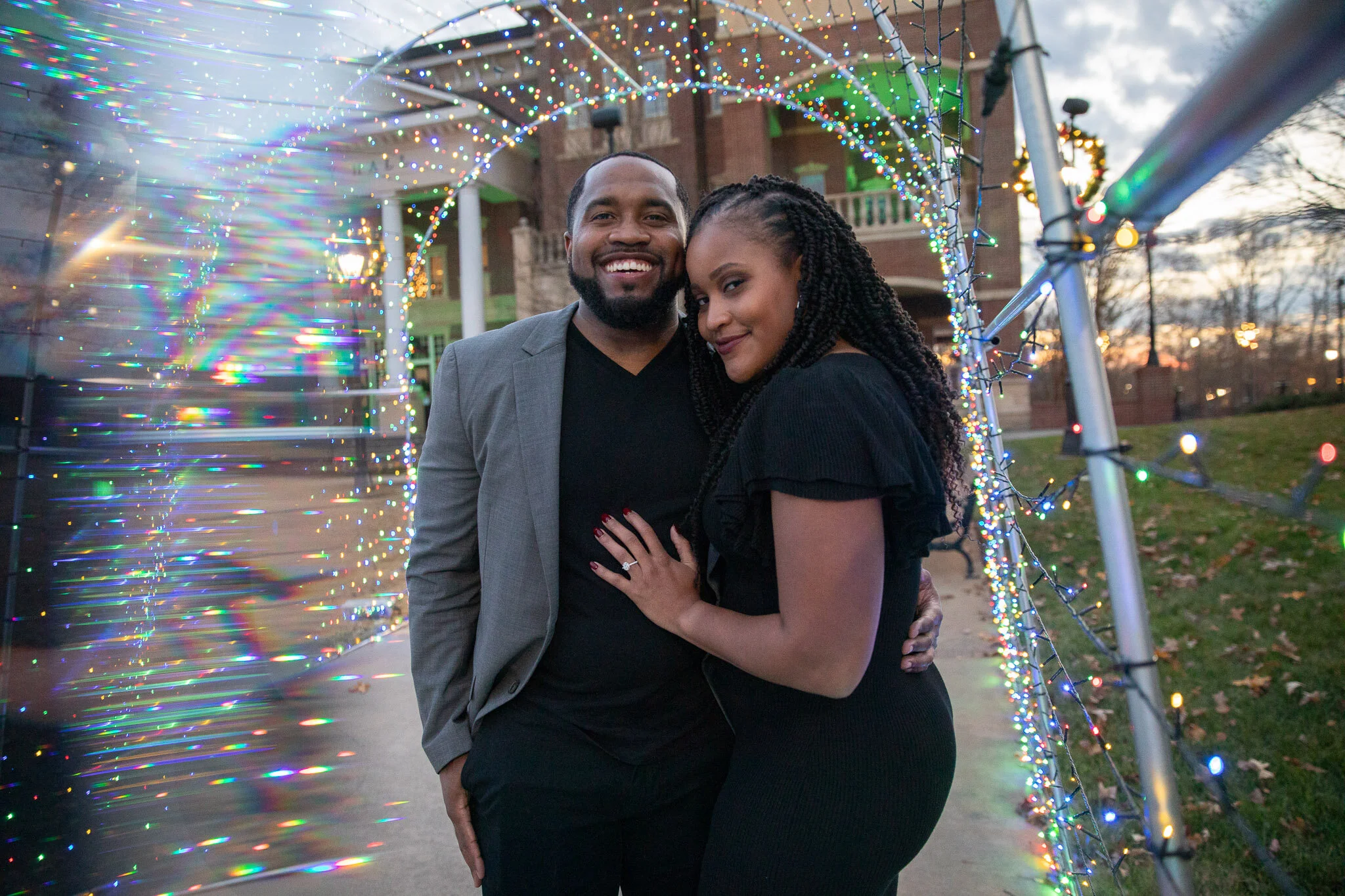 Bri + Treavor Proposal | Town Green | Downtown Duluth, Georgia