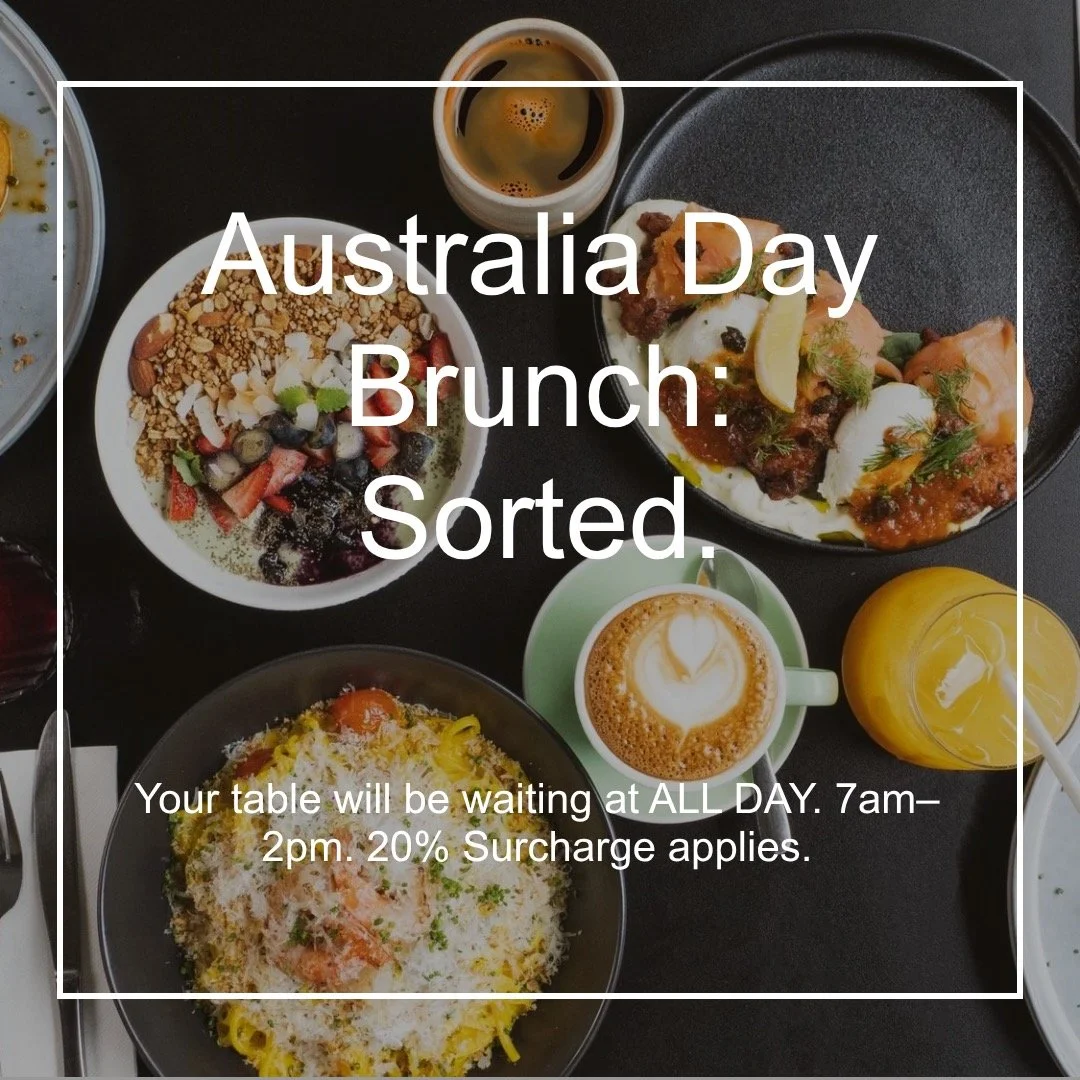 We&rsquo;re open this upcoming Public Holiday!
Open 7am &ndash; 2pm A 20% public holiday surcharge applies.