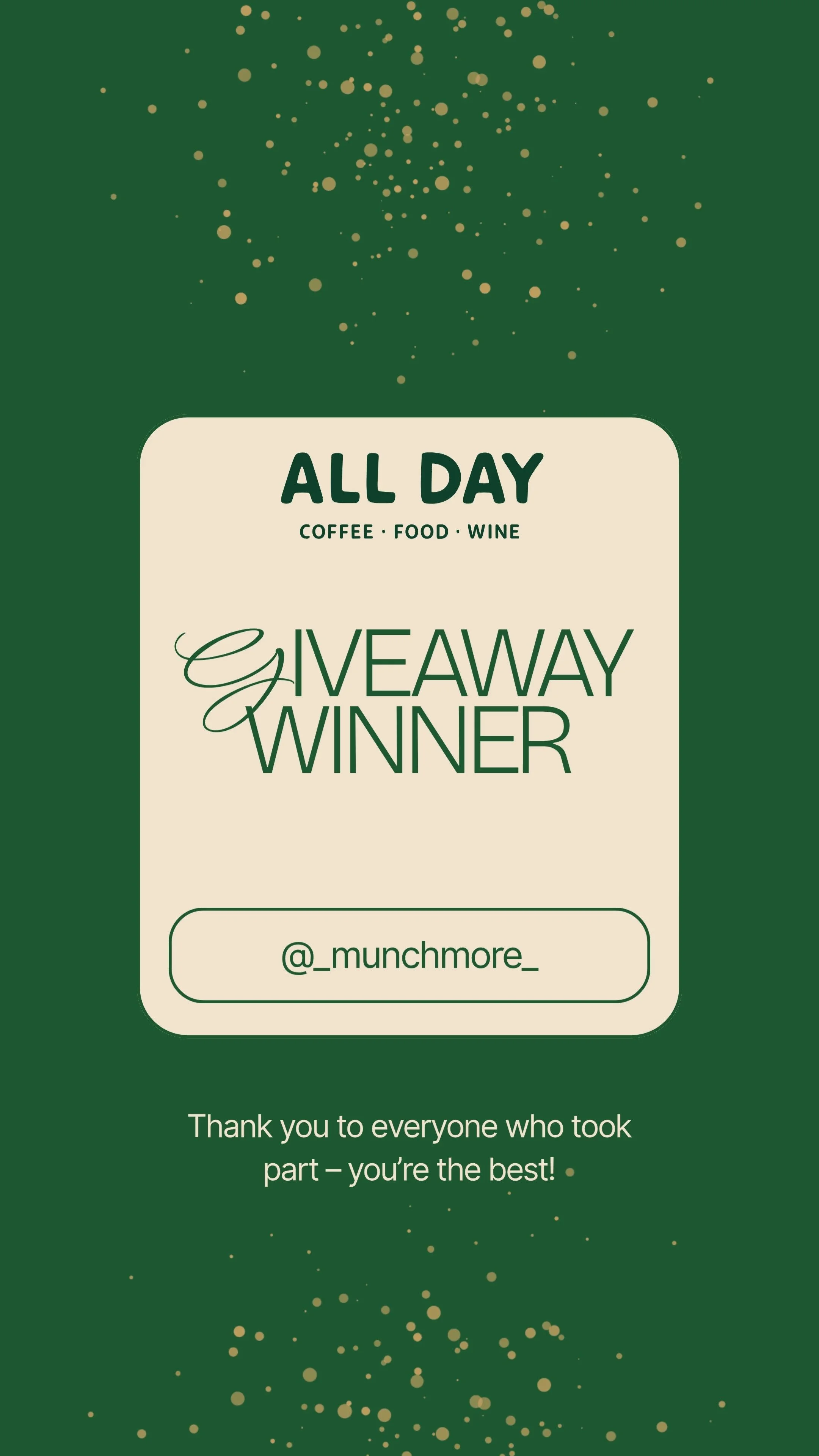 The wait is over! 🎉 Our Summer Menu Wishlist winners are here.

A huge thank you to everyone who shared their dream summer brunch ideas. We loved reading every single one!

A massive congratulations to @_munchmore_ and @natureloversnaps! 🏆 You have