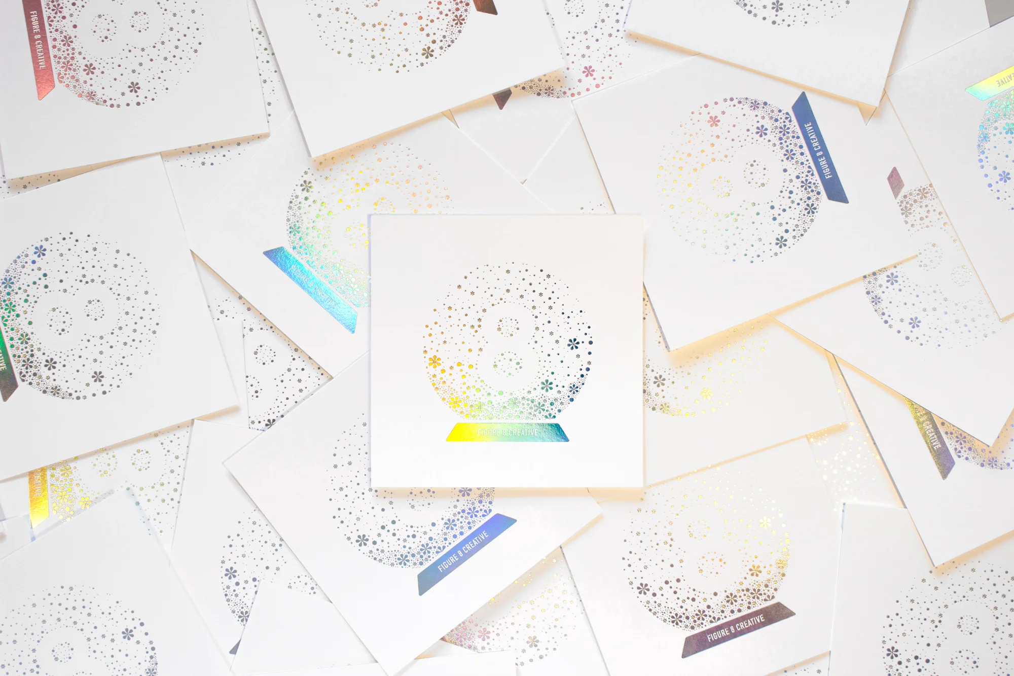 Iridescent Holiday Snow Globe Card