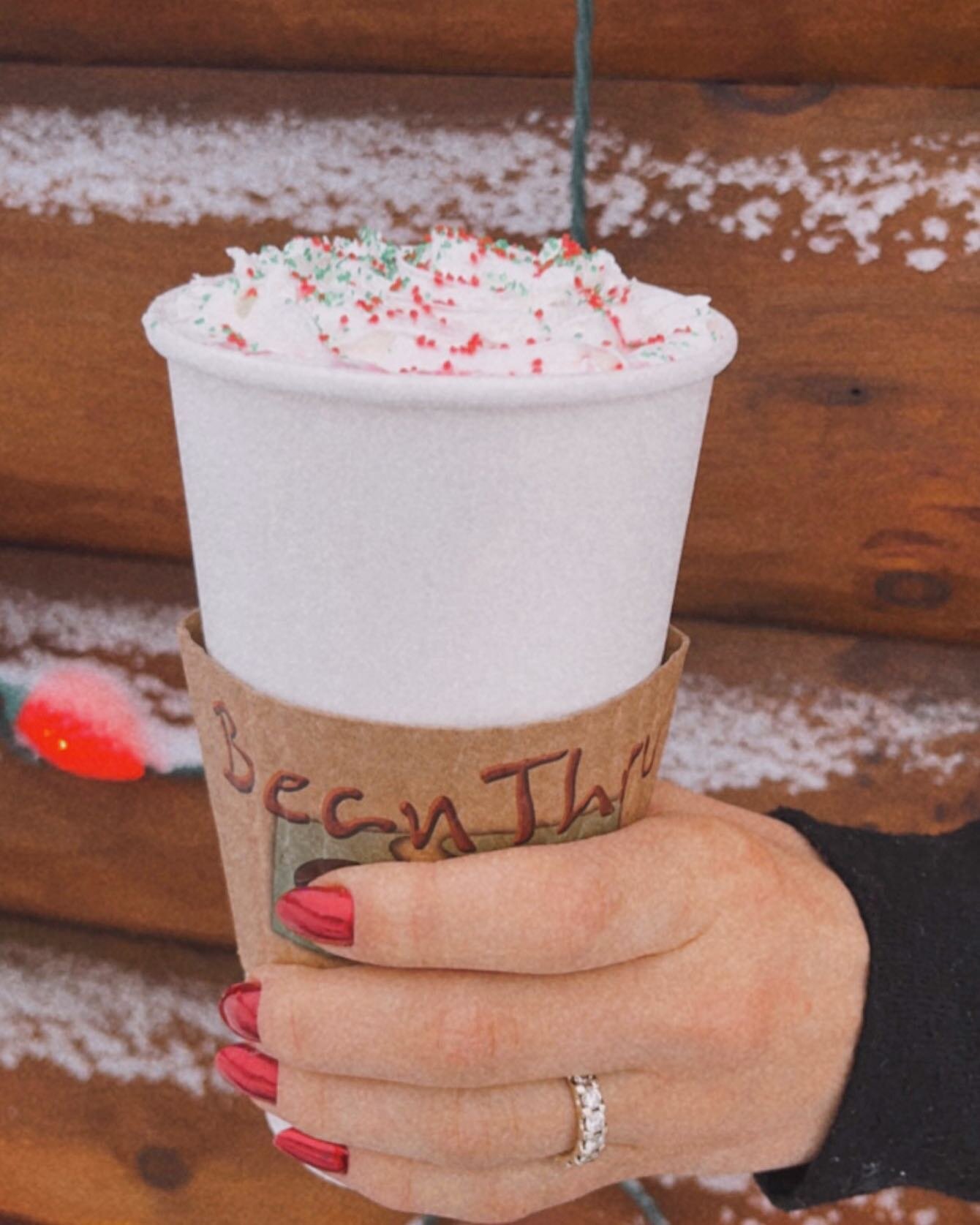 Warm up your chilly morning commute with a holiday latte! 🎄