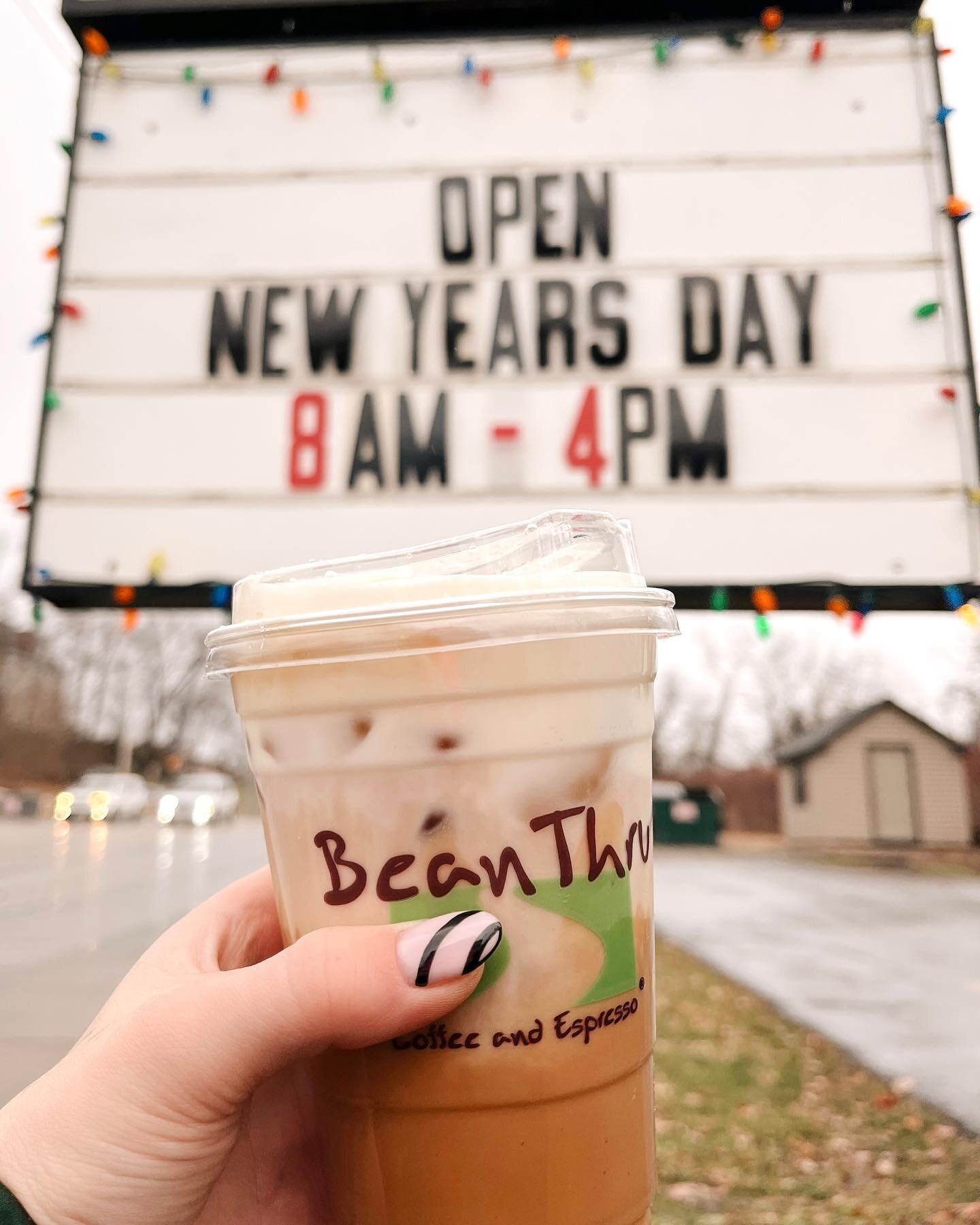 Come visit us this weekend and ring in the New Year with a coffee from your favorite baristas! ☕️🎊

Open today until 5 p. m. and open New Year&rsquo;s day 8 a.m.-4 p.m.!