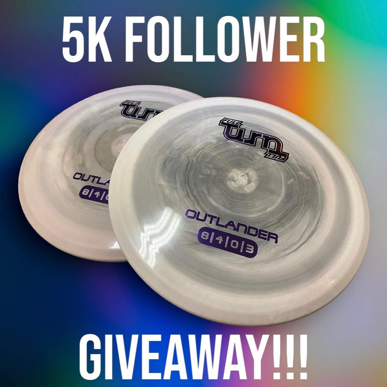Giveaway time!!! Who wants these swirly Express Outlanders?? 

Follow our page and tag 2 friends on this post. Once we reach 5,000 followers, we&rsquo;ll select a winner! 

#fullturndiscs #prodiscus #gatewaydiscsports #discgolf #discgolflife #discgol