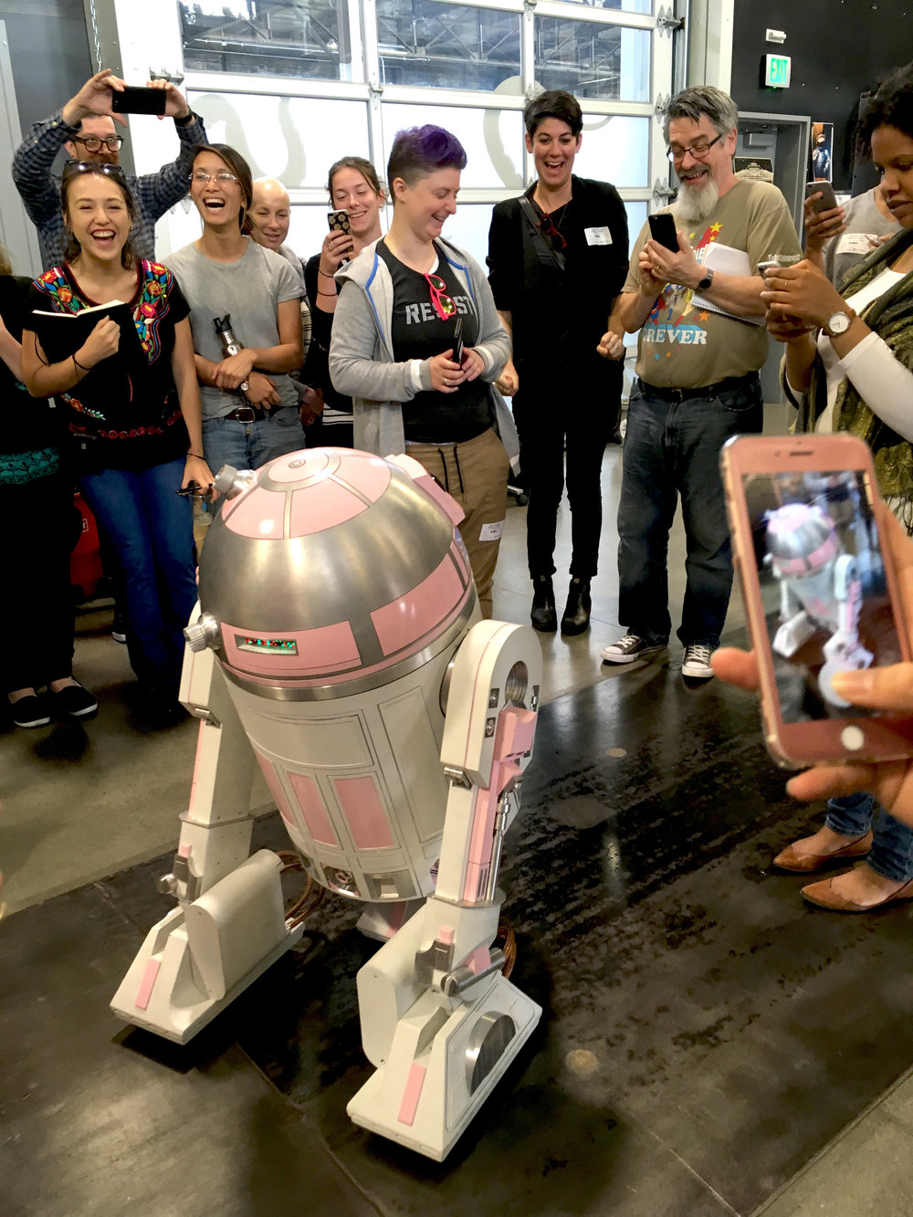 Meeting R2D2's GF at Autodesk Pier 9